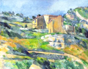 Houses in Provence- the Riaux Valley near L'estaque 1883 by Paul Cezanne