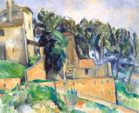 Bellevue's house 1890 by Paul Cezanne