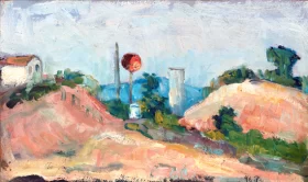 Railroad Cut by Paul Cezanne