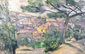 Morning view of L'estaque Against the Sunlight by Paul Cezanne Morning view of L'estaque Against the Sunlight by Paul Cezanne