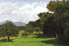 Paysage Aux Environs D’aix-En-Provence by Paul Cezanne