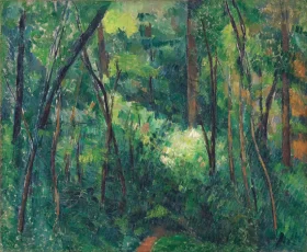 Interior of a Forest by Paul Cezanne