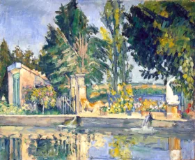 Jas De Bouffan, the Pool 1876 by Paul Cezanne