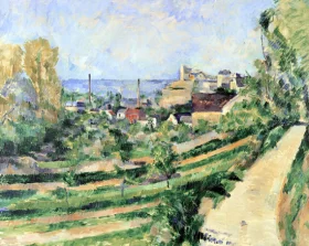 L'estaque, the Village and the Sea 1882 by Paul Cezanne