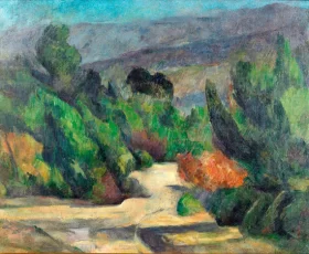 La Route Tournante by Paul Cezanne