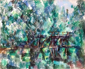 Le Pont De L'île Machefer à Saint-Maur-Des-Fossés by Paul Cezanne