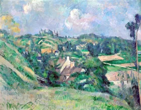 Les Coteaux Du Chou, Pontoise 1882 by Paul Cezanne