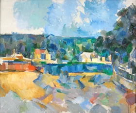 On the Banks of a River by Paul Cezanne On the Banks of a River by Paul Cezanne