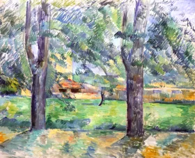 Prairie et Ferme Du Jas De Bouffan 1885 by Paul Cezanne