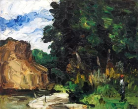 River Bend 1865 by Paul Cezanne
