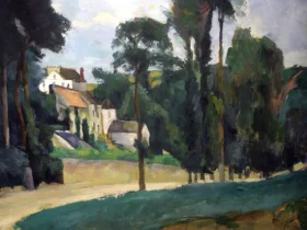 Road at Pontoise by Paul Cezanne