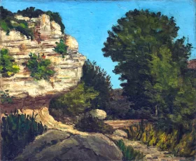 Rochers by Paul Cezanne