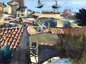 Le Village Des Pêcheurs à L'estaque 1870 by Paul Cezanne