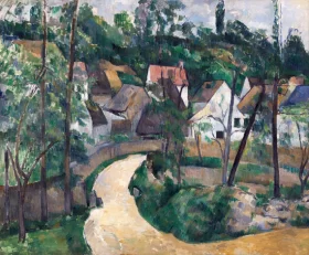 Turn in the road 1881 by Paul Cezanne