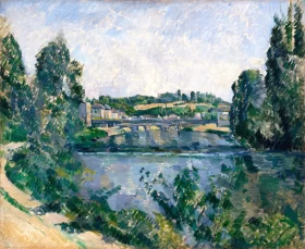 The Bridge and Dam at Pontoise 1881 by Paul Cezanne