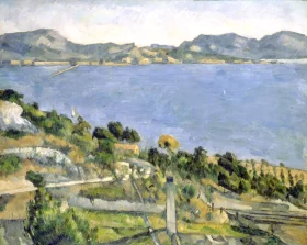 The Gulf of Marseille seen from L'estaque by Paul Cezanne