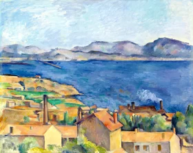 The Bay of Marseilles, seen from L'estaque 1885 by Paul Cezanne