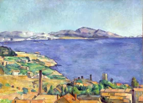 The Gulf of Marseilles seen from L'estaque by Paul Cezanne