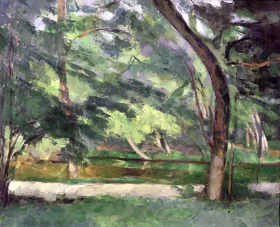 The Nuns' Pond in Osny 1877 by Paul Cezanne