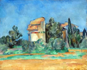 The Pigeon Tower at Bellevue 1890 by Paul Cezanne