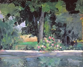The Pond at the Jas De Bouffan 1876 by Paul Cezanne