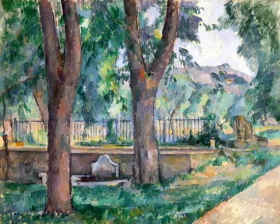 The Pool at Jas De Bouffan by Paul Cezanne