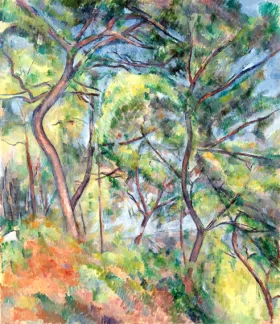 Sous-Bois 1894 by Paul Cezanne