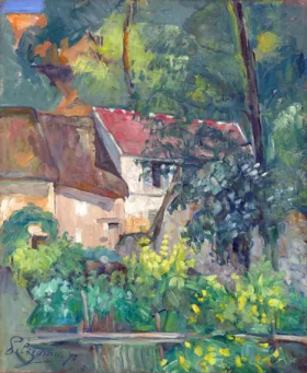 La Maison Du Père Lacroix, Auvers Sur Oise 1873 by Paul Cezanne