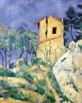 The house with the Cracked Walls by Paul Cezanne