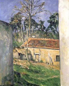 Farmyard 1879 by Paul Cezanne