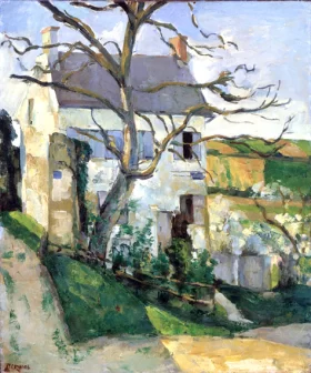 The Hangman's house in Auvers 1874 by Paul Cezanne