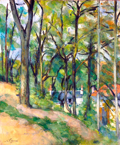 In the Woods 1877 by Paul Cezanne, oil painting reproduction on canvas In the Woods 1877 by Paul Cezanne