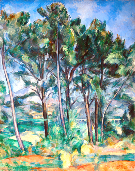 Montagne Sainte-Victoire et Viaduc Du Côté De Valcros 1890 by Paul Cezanne, oil painting reproduction on canvas Montagne Sainte-Victoire et Viaduc Du Côté De Valcros 1890 by Paul Cezanne