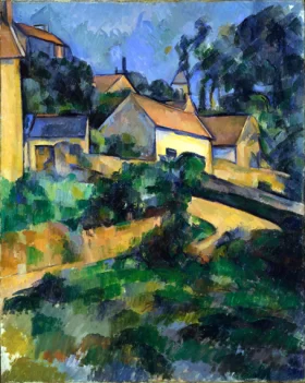 Turning road at Montgeroult 1898 by Paul Cezanne