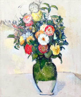 Fleurs dans un Pot D'olives by Paul Cezanne