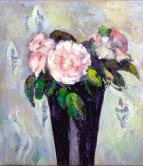 La Vase Bleu Sombre 1880 by Paul Cezanne