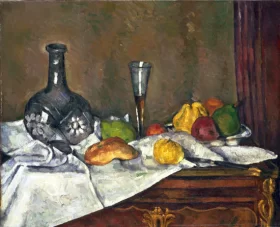 Still Life with a Dessert by Paul Cezanne
