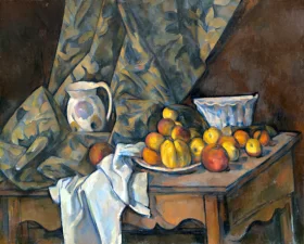 Still Life with Apples and Peaches 1905 by Paul Cezanne