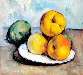 Still Life with Quince, Apples, and Pears by Paul Cezanne