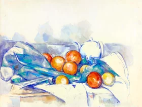 Théière et Oranges (La Nappe) by Paul Cezanne