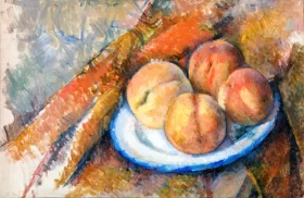 Four Peaches on a Plate by Paul Cezanne Four Peaches on a Plate by Paul Cezanne
