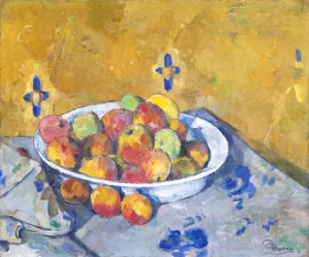 The Plate of Apples 1877 by Paul Cezanne