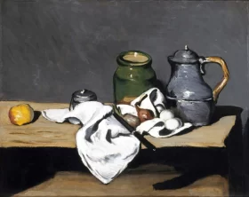Still Life with Kettle by Paul Cezanne