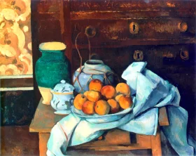 Still Life with Dresser by Paul Cezanne