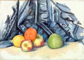 Apples and Cloth by Paul Cezanne Apples and Cloth by Paul Cezanne