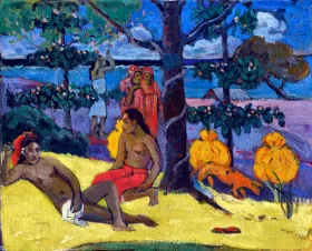 Te Arii Vahine – La Femme Aux Mangos (Ii) by Paul Gauguin