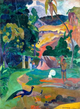 Matamoe (Death), Landscape with Peacocks by Paul Gauguin Matamoe (Death), Landscape with Peacocks by Paul Gauguin