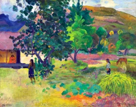 Te Fare (La Maison) by Paul Gauguin Te Fare (La Maison) by Paul Gauguin