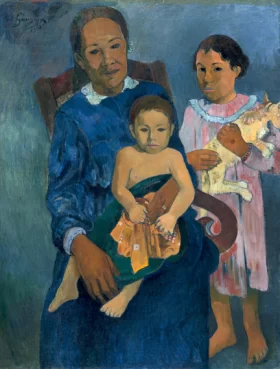 Polynesian Woman with Children by Paul Gauguin Polynesian Woman with Children by Paul Gauguin