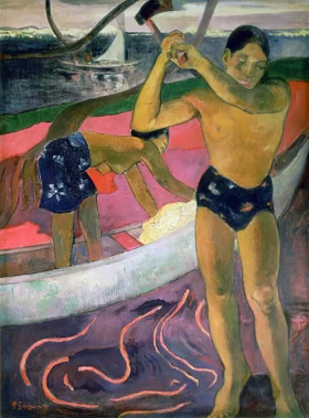The Man with An Axe by Paul Gauguin The Man with An Axe by Paul Gauguin